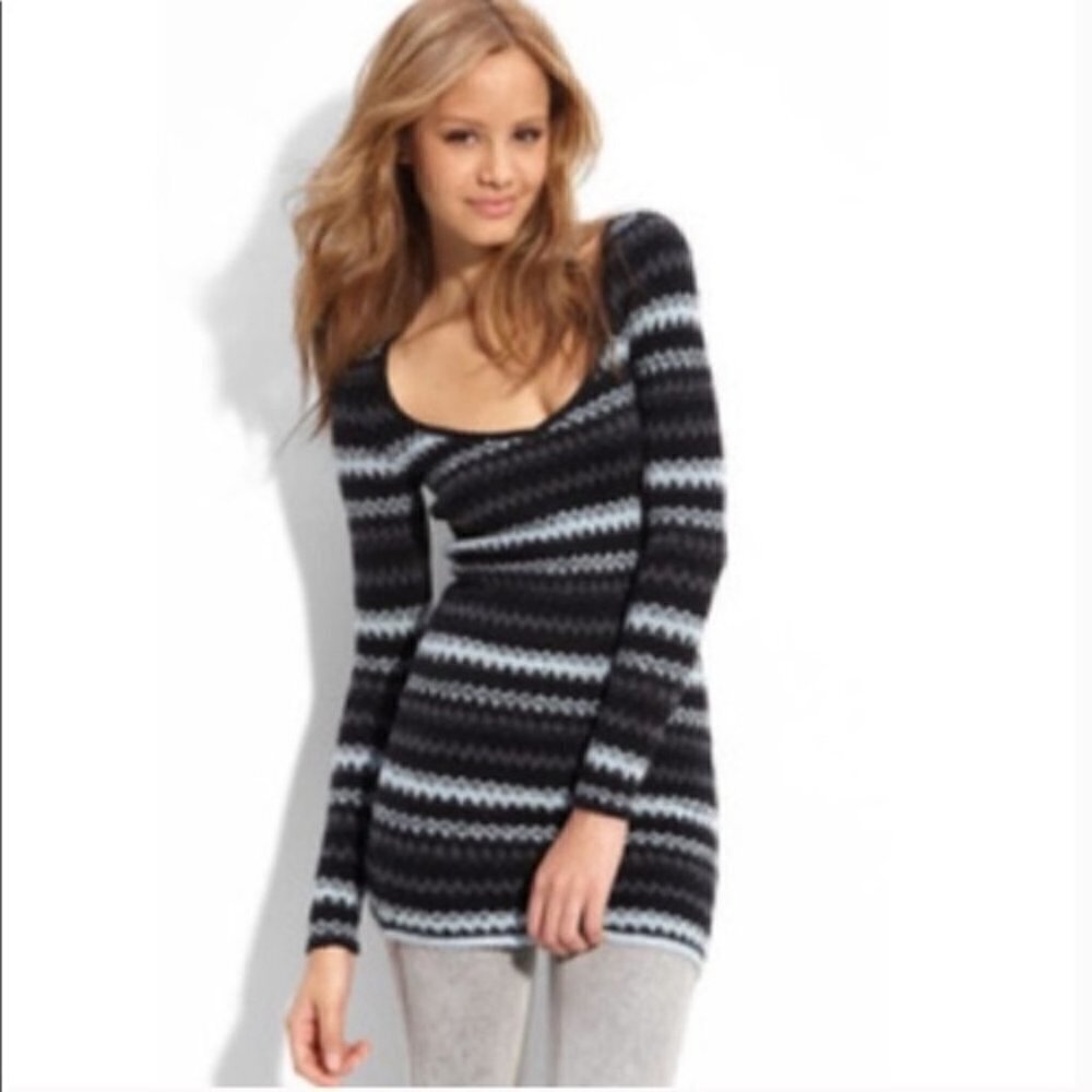 Free People striped tunic sweater